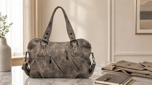 How to Style a Frosted Large Capacity Tote Shoulder Bag for Work and Everyday Outfits featured in the EuroChic Tote handbag guide