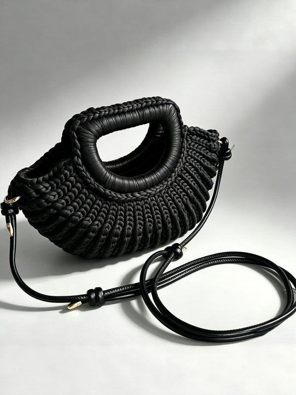 Woven Shoulder Crossbody Bag