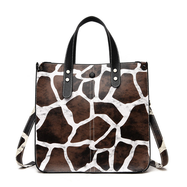 Leopard Print 2-Piece Shoulder Handbag Set styled for everyday outfits