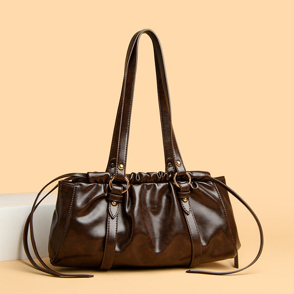 Retro Baguette Underarm Shoulder Bag styled for everyday outfits