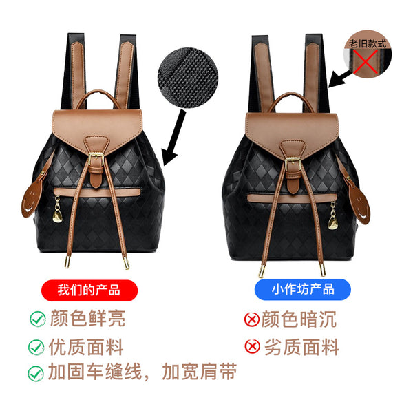 Textured Korean Style Convertible Backpack Bag