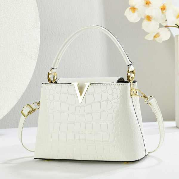 Crocodile Pattern Vintage Shoulder Crossbody Bag product view 4