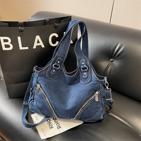 Large Capacity Biker Underarm Shoulder Bag styled for everyday outfits