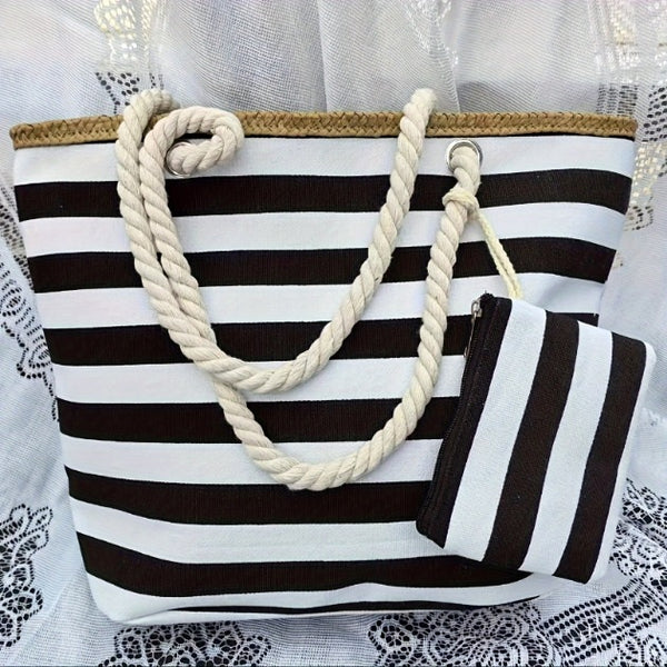 Large Capacity Canvas Handbag product view 4 by EuroChic Tote