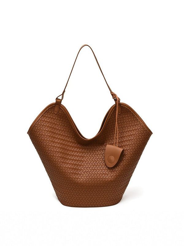 Large Capacity Vintage Woven Tote Bag