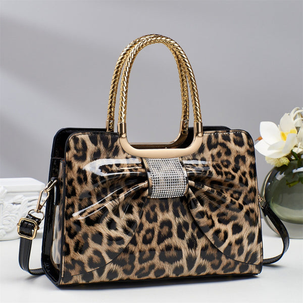 Bow Accent Shoulder Crossbody Handbag