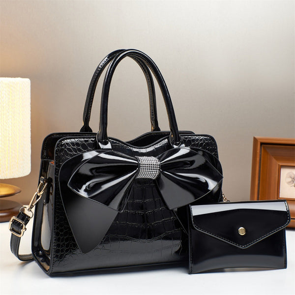 2-Piece Bowknot Mother Daughter Handbag Set styled for everyday outfits