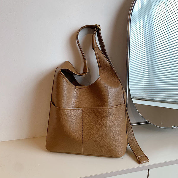 Large Capacity Korean Style Light Luxury Tote Bag product view 4 by EuroChic Tote