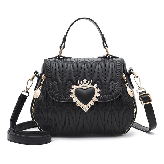 Embroidered Shell Shoulder Crossbody Bag by EuroChic Tote