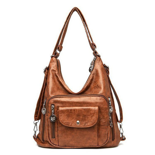 Convertible Shoulder Bag Backpack Crossbody Bag by EuroChic Tote