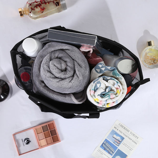 Mesh Travel Toiletry Storage Handbag