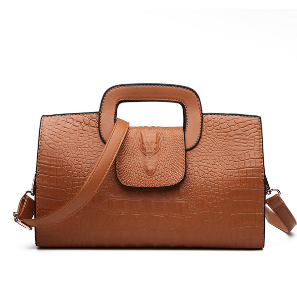 crocodile embossed clutch crossbody bag product view 3