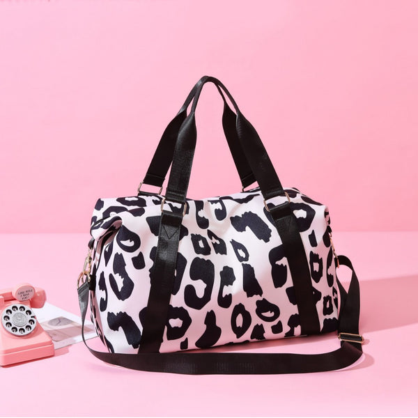 Cow Pattern Sports Travel Bag with Dry Wet Pocket product view 6