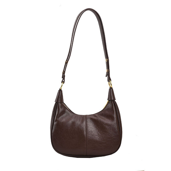 Commuter Korean Style Leather-Look Underarm Bag product view 3 by EuroChic Tote