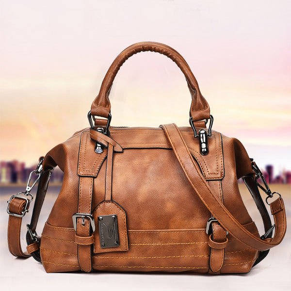 Retro Boston Pillow Crossbody Bag