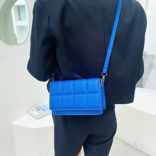 Checkered Small Square Crossbody Bag by EuroChic Tote