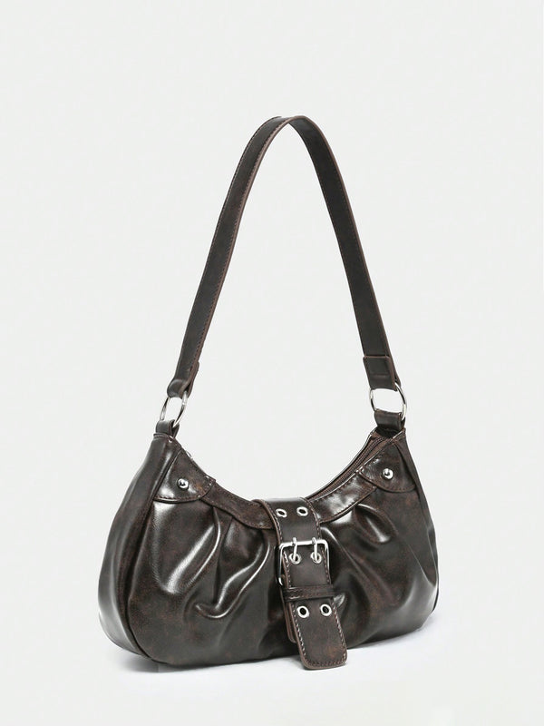 Retro Cloud Underarm Shoulder Bag product view 3 by EuroChic Tote