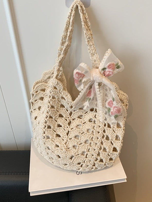 Hollow Straw Woven Vacation Underarm Bag