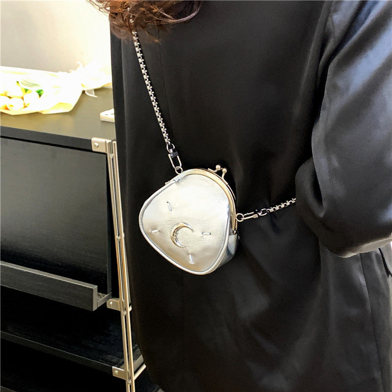 Moon Flower Chain Shell Clutch Bag by EuroChic Tote