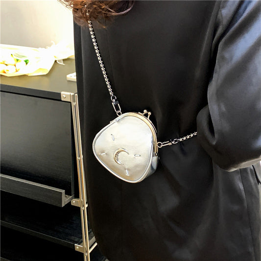 Moon Flower Chain Shell Clutch Bag by EuroChic Tote