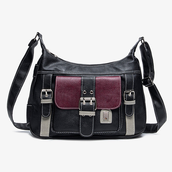 Large Capacity Multi-Compartment Shoulder Bag
