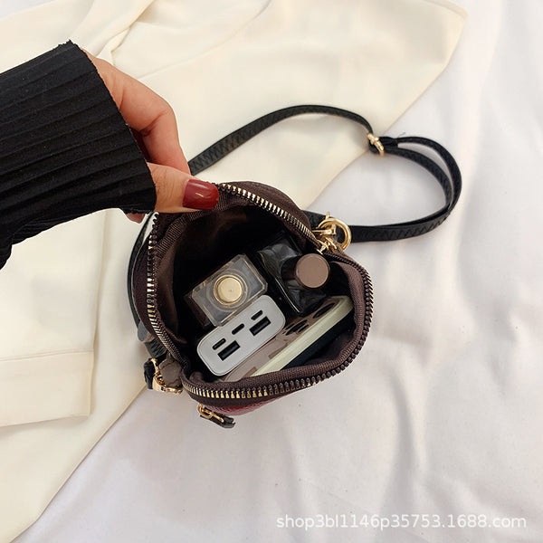 Colorblock Leather-Look Phone Crossbody Bag
