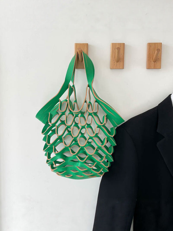 Large Capacity Commuter Leather-Look Bucket Bag