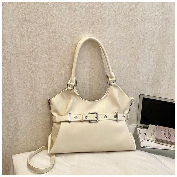 Large Capacity Commuter Tote Bag with Crossbody Strap