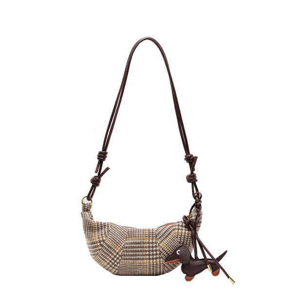 Vintage Leopard Print Shoulder Crossbody Bag product view 3 by EuroChic Tote