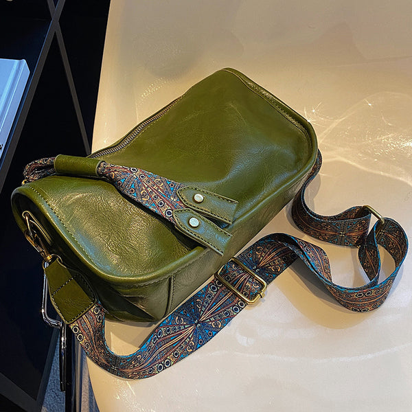 Wide Strap Pillow Crossbody Bag