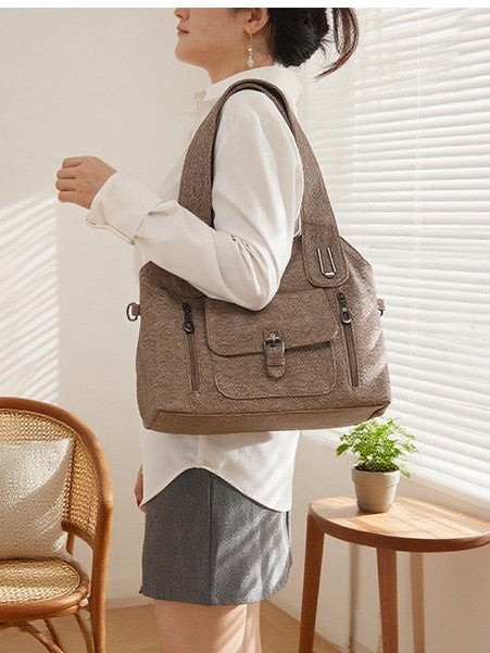 Waterproof Large Capacity Commuter Tote Bag product view 4 by EuroChic Tote