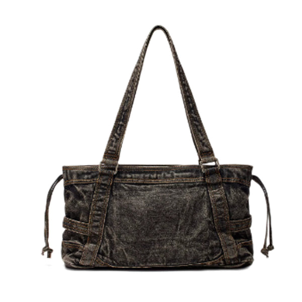 Vintage Korean Style Denim Tote Bag