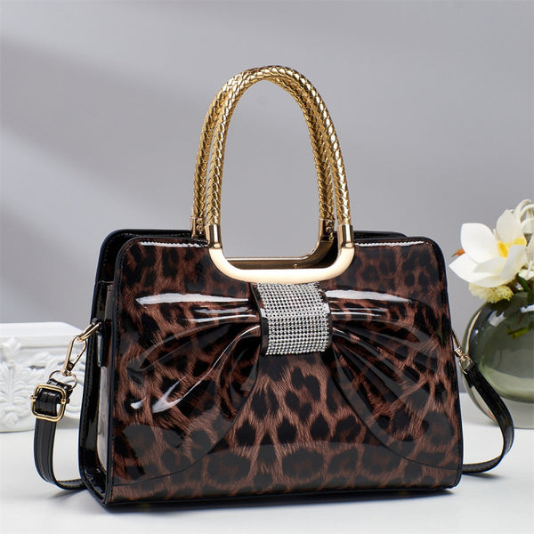 Bow Accent Shoulder Crossbody Handbag