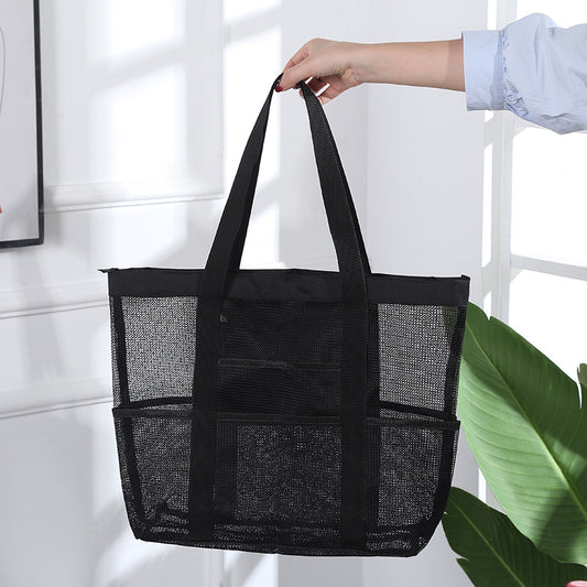 Mesh Travel Toiletry Storage Handbag by EuroChic Tote