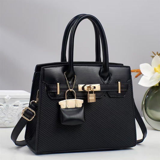color-block satchel handbag by EuroChic Tote