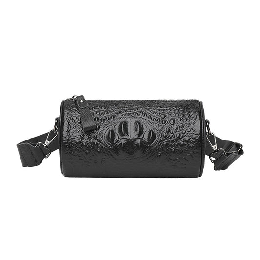 Crocodile-Embossed Shoulder Crossbody Bag by EuroChic Tote