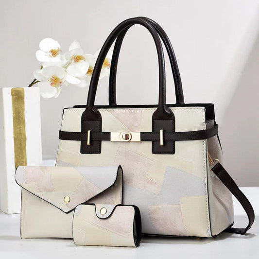 3-Piece Large Capacity Shoulder Crossbody Bag Set color and carry view