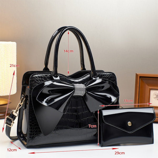 2-Piece Bowknot Mother Daughter Handbag Set