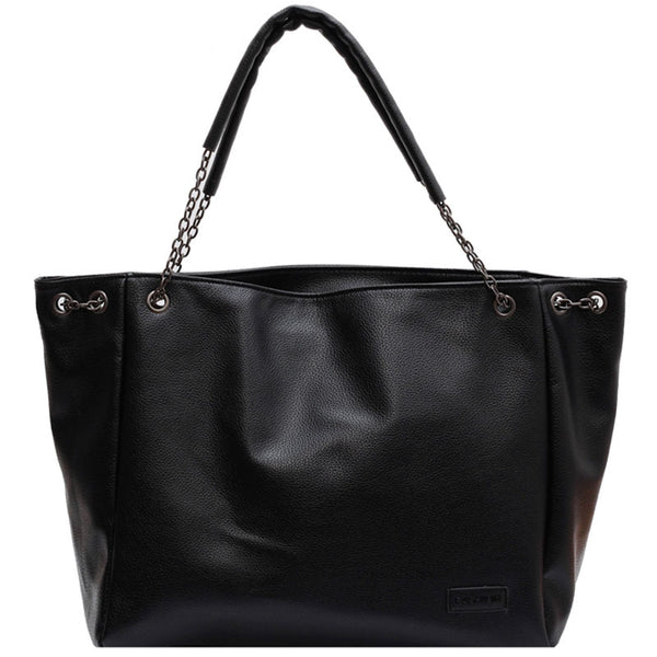 Large Capacity Chain Tote Bag with Crossbody Strap styled for everyday outfits