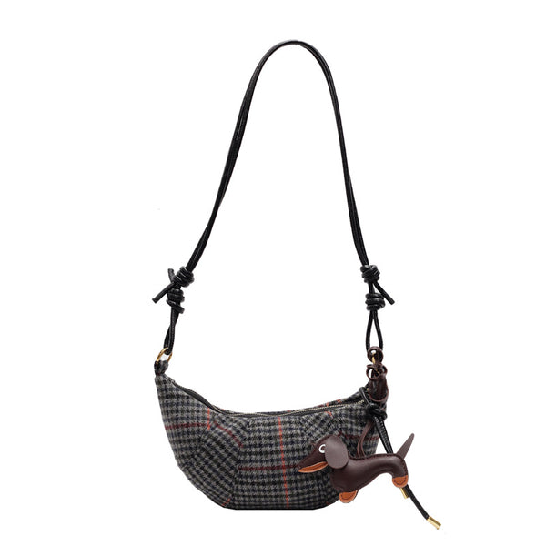Vintage Leopard Print Shoulder Crossbody Bag product view 4 by EuroChic Tote