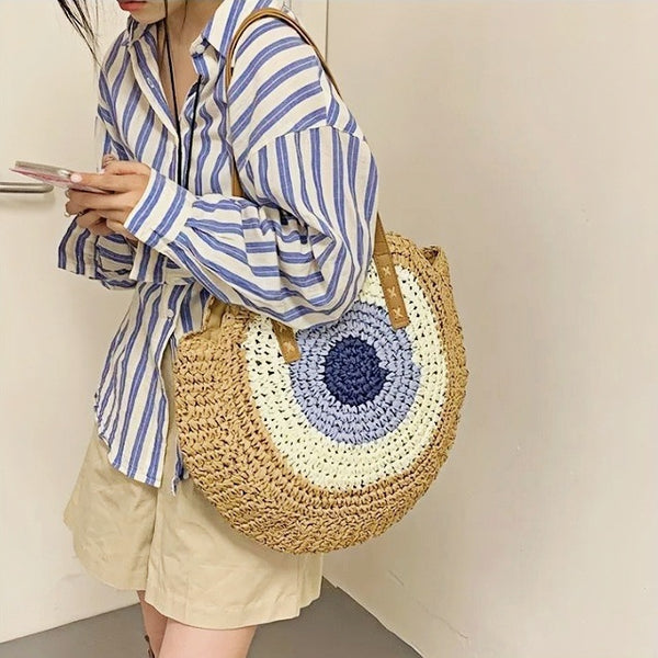 Large Capacity Woven Underarm Bag