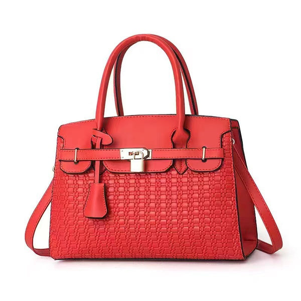 textured tote handbag with crossbody strap product view 3 for women