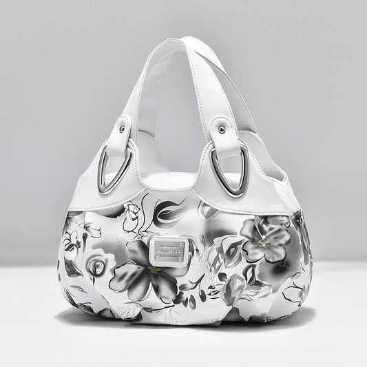 Multi-Color Soft Basket Handbag by EuroChic Tote