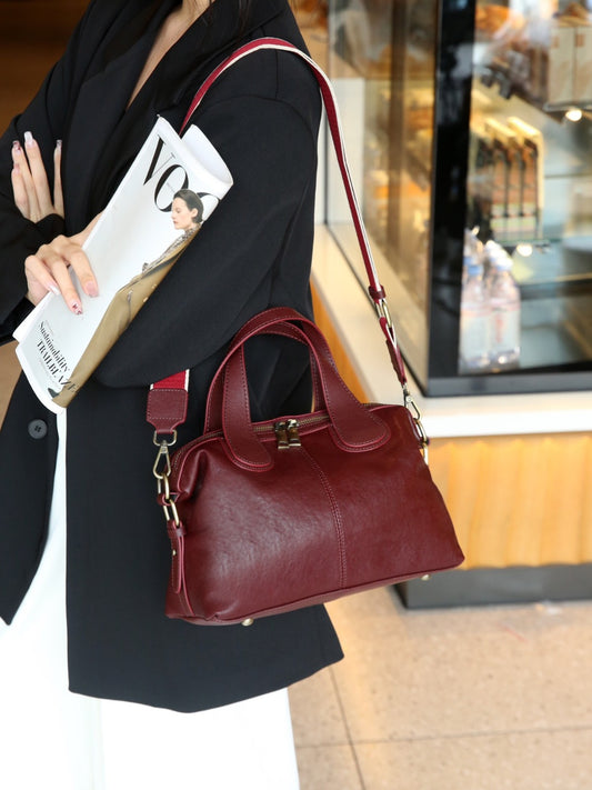 Large Capacity Commuter Leather-Look Tote Bag by EuroChic Tote