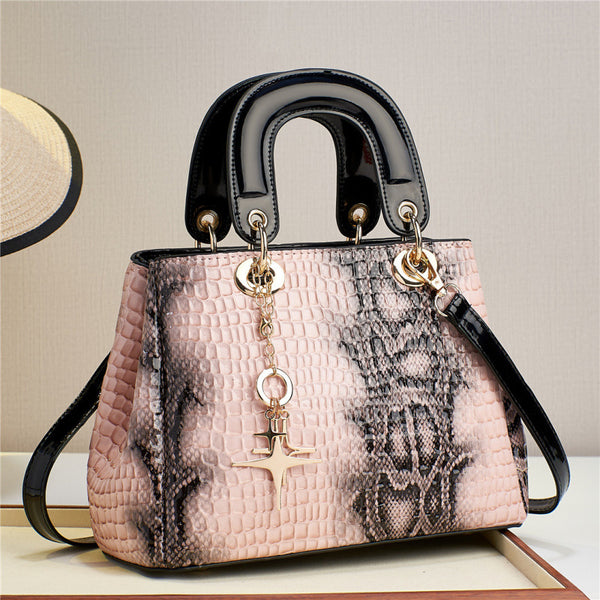 Elegant Structured Satchel Bag with Crossbody Strap