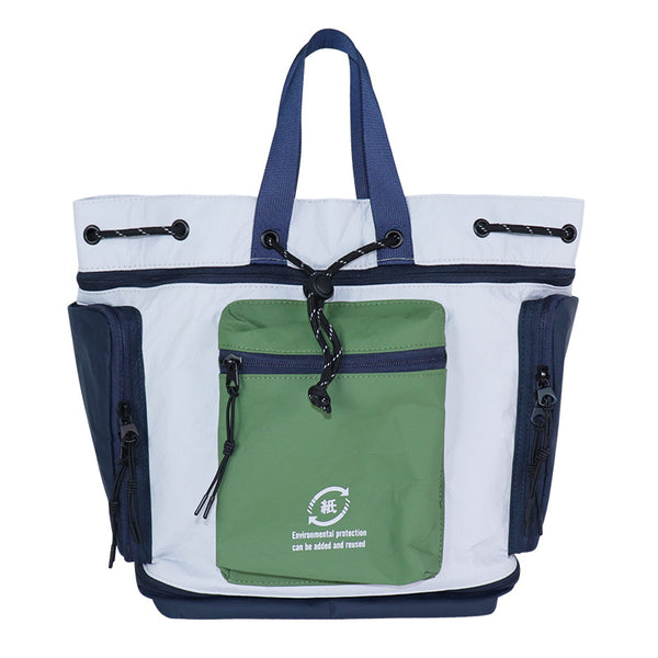 Mesh Drawstring Beach Travel Tote Bag