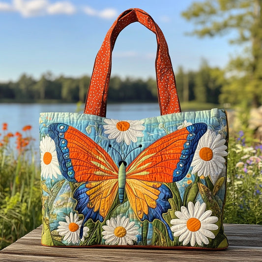 butterfly floral print canvas tote bag by EuroChic Tote