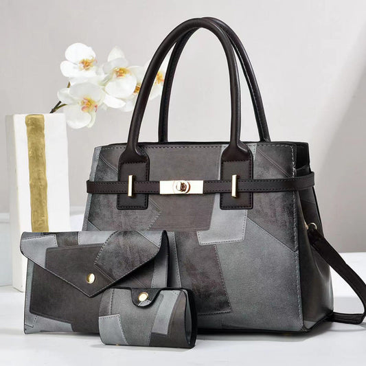 3-Piece Large Capacity Shoulder Crossbody Bag Set by EuroChic Tote