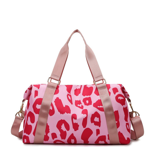 Cow Pattern Sports Travel Bag with Dry Wet Pocket product view 5