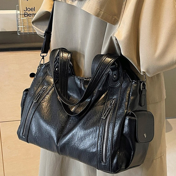 Vintage Large Capacity Crossbody Tote Bag